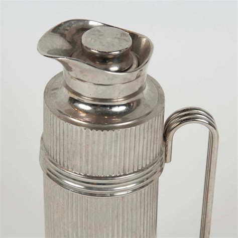 Christian Dior Modernist Chrome Thermal Carafe.